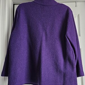 Jones New York Deep Purple Turtleneck Sweater